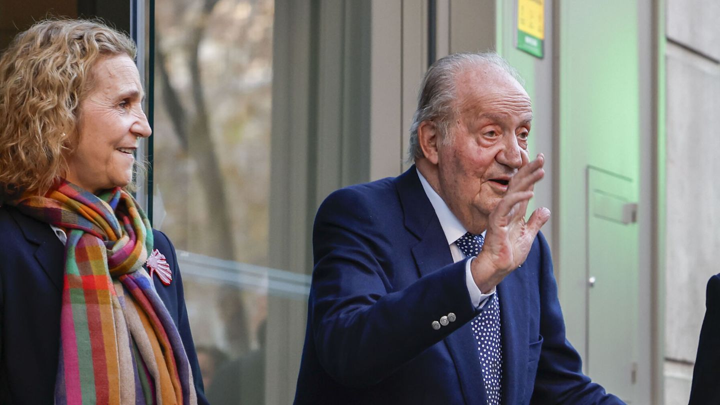 El rey Juan Carlos, en España, para la celebración del 60 cumpleaños de la infanta Elena. (EFE)