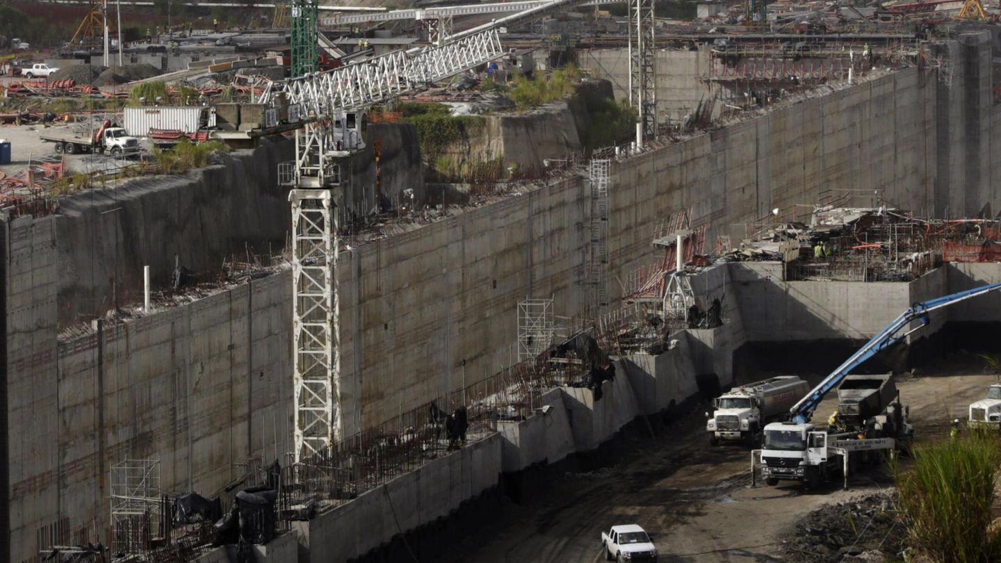 Obras de la ampliación del Canal de Panamá (Reuters)