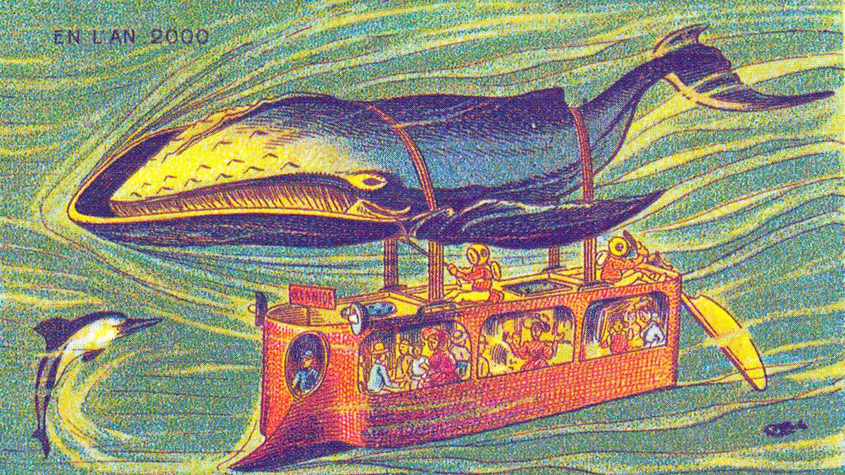 ¿Ballenas-autobús? Así imaginaron el transporte del futuro en el s. XX