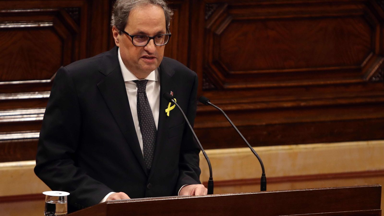 Foto: El candidato a presidente de la Generalitat por JxCat, Quim Torra