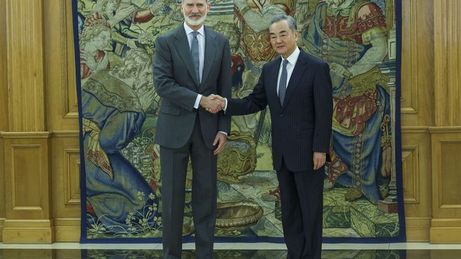 Foto de El rey Felipe se reúne con el ministro de exteriores de China
