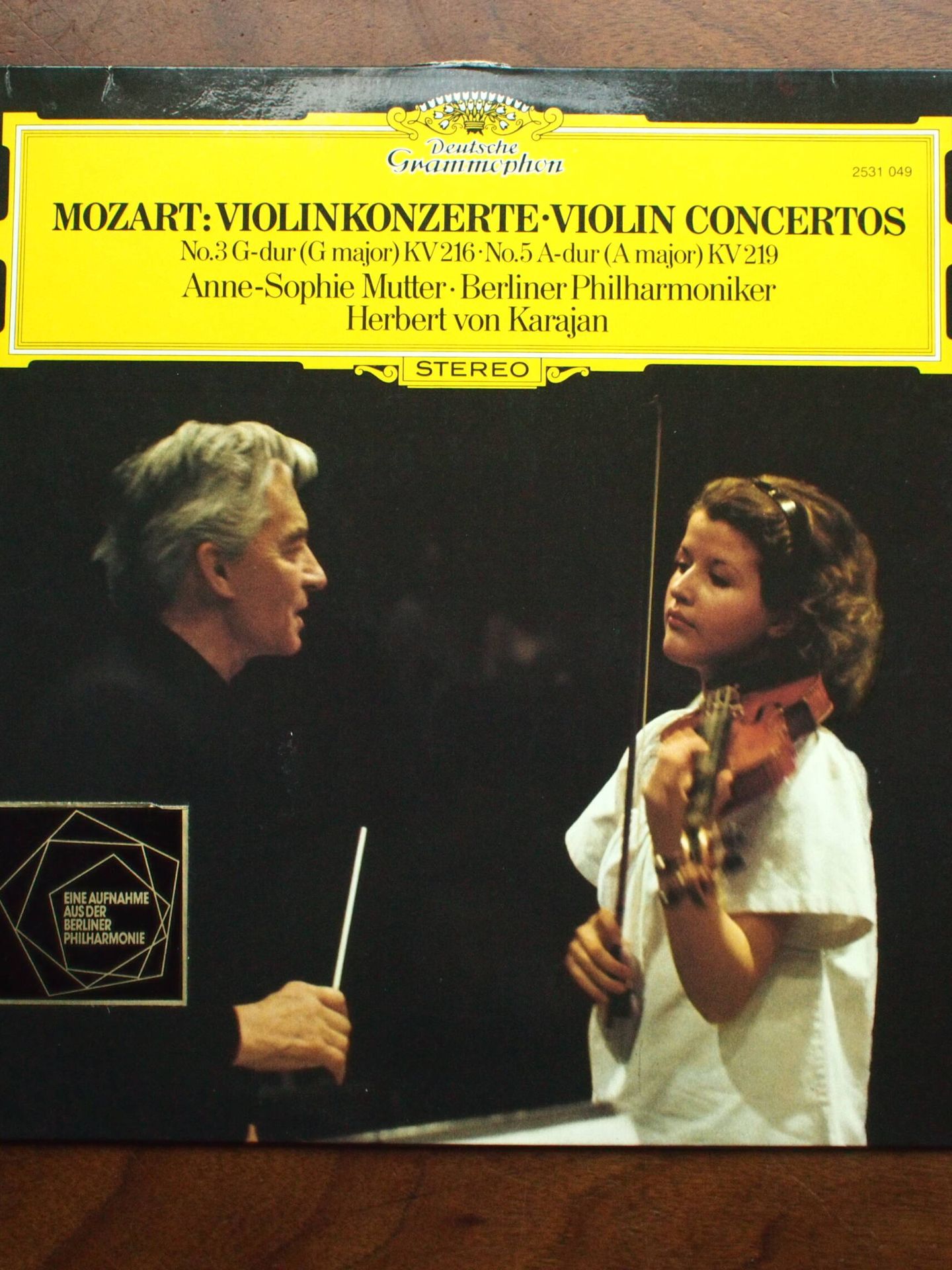Anne-Sophie Mutter, en un concierto para violín cuando era niña. (Cedida)