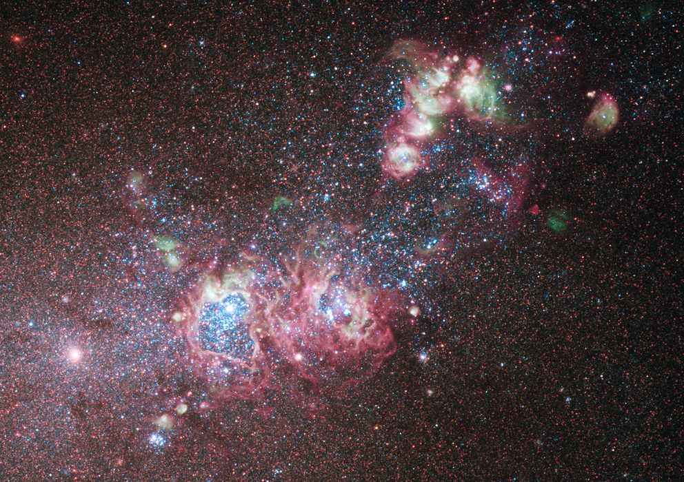 Foto: Imagen de la galaxia NGC 4214, situada a 10 millones de años luz (NASA, ESA)