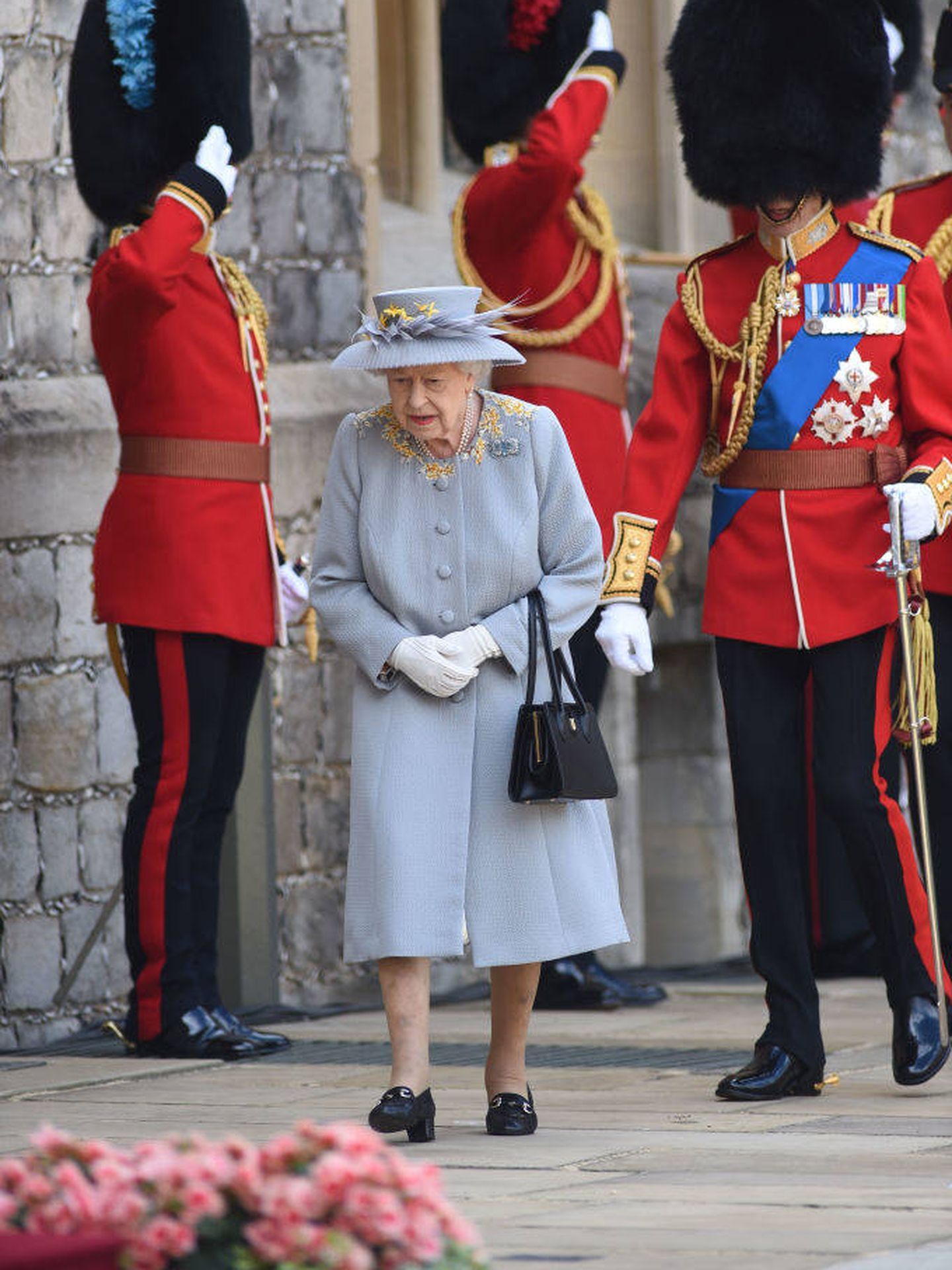 Isabel II en el Trooping The Colour 2021. (Getty)