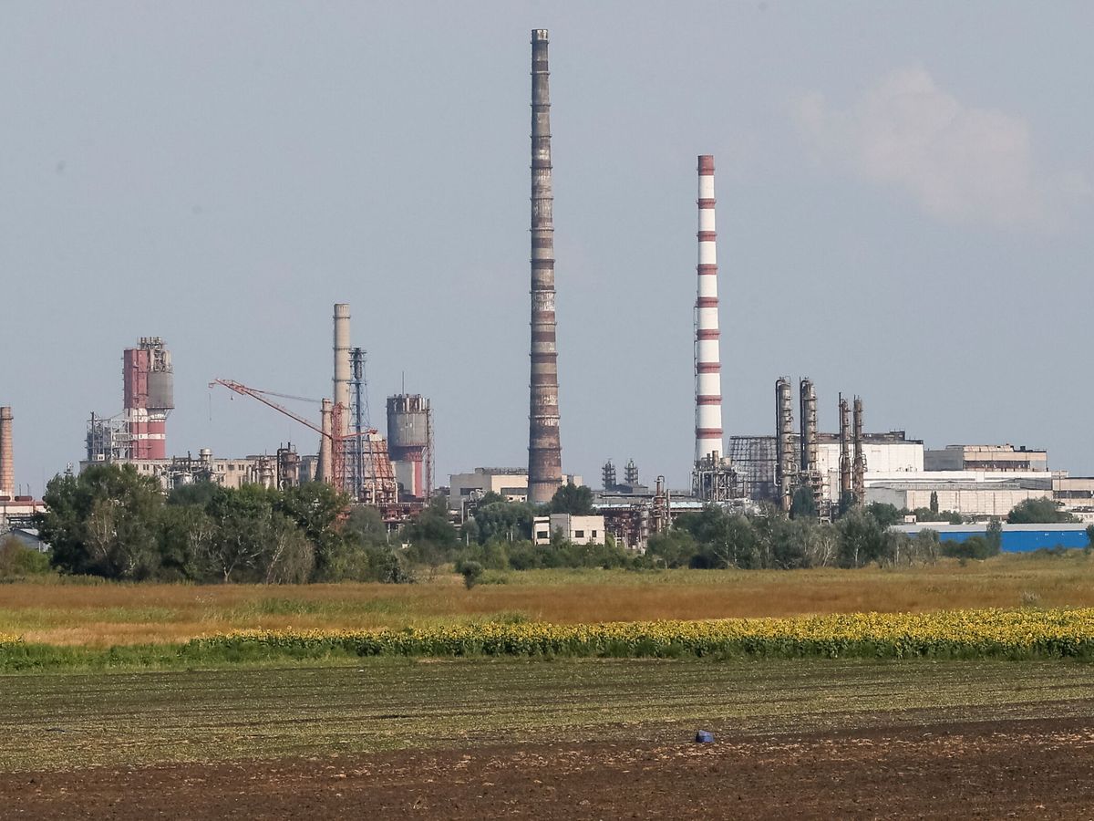 Foto: La planta química de Azot, en Severodonetsk. (Reuters/Gleb Garanich)