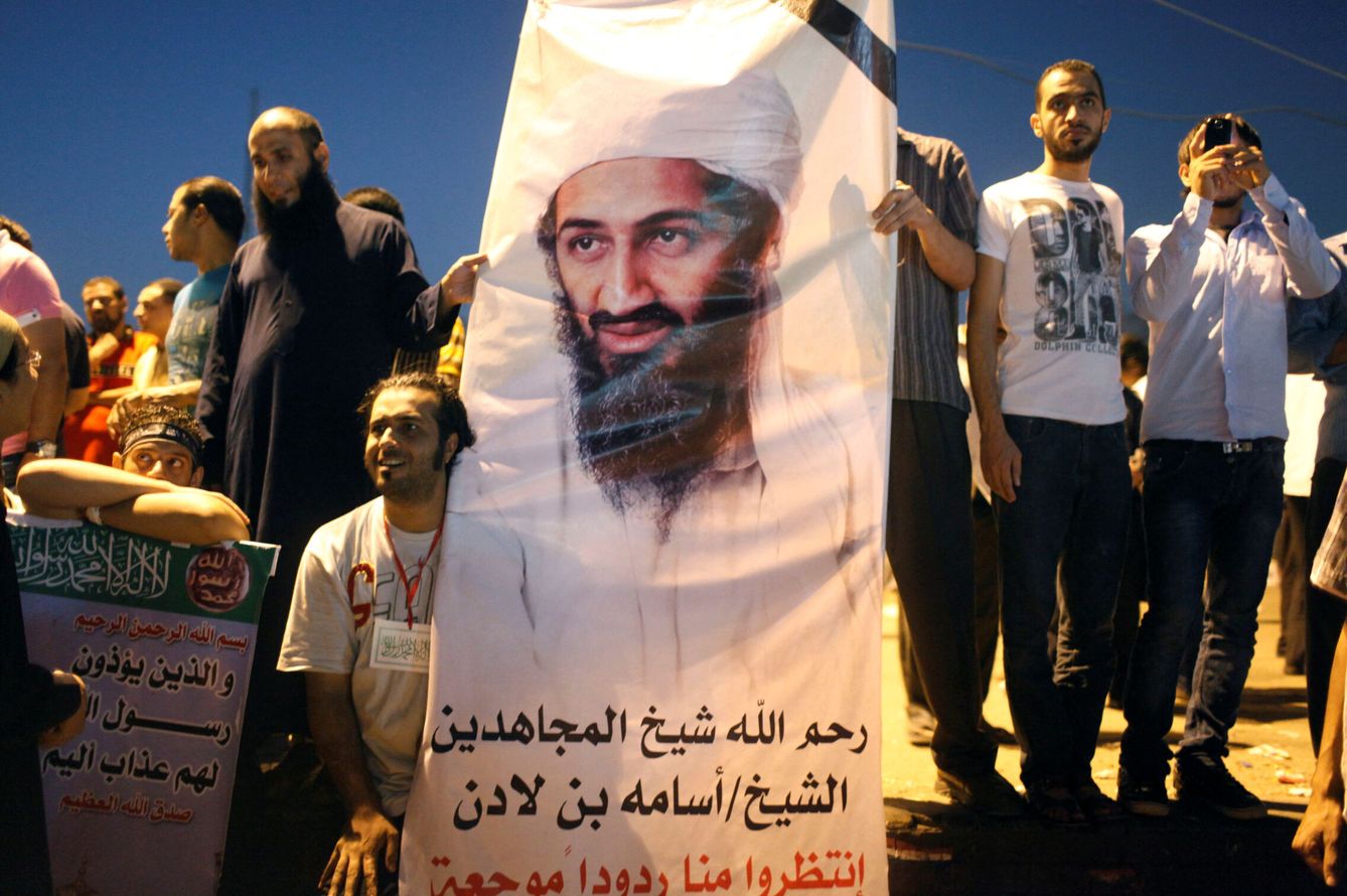 La imagen de Osama Bin Laden sigue siendo un reclamo. (EFE)