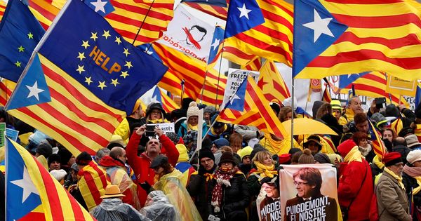 Foto: Manifestación a favor de la independencia de Cataluña. (Reuters)