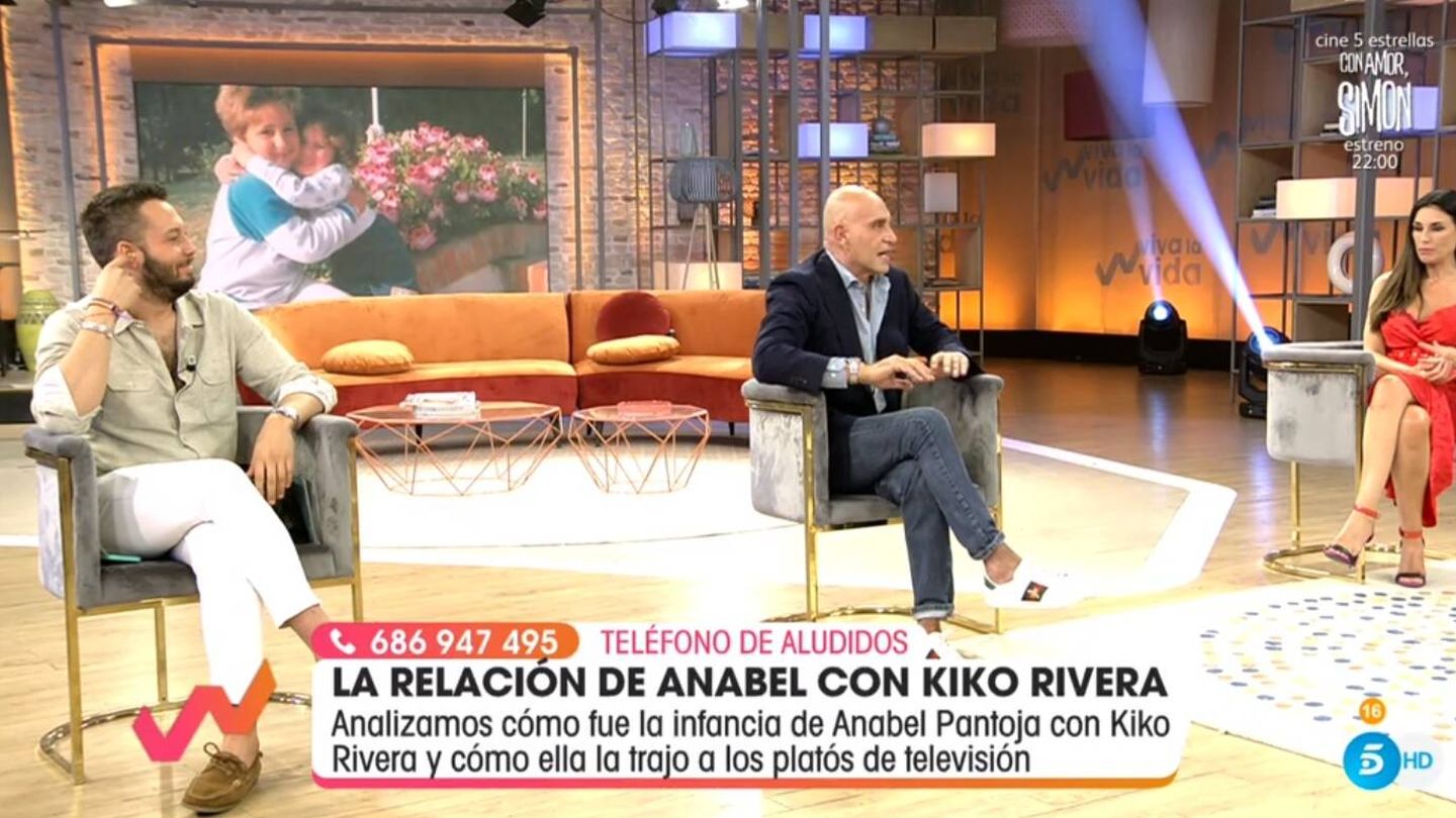 Avilés, Matamoros y Rábago, en 'Viva la vida'. (Telecinco).