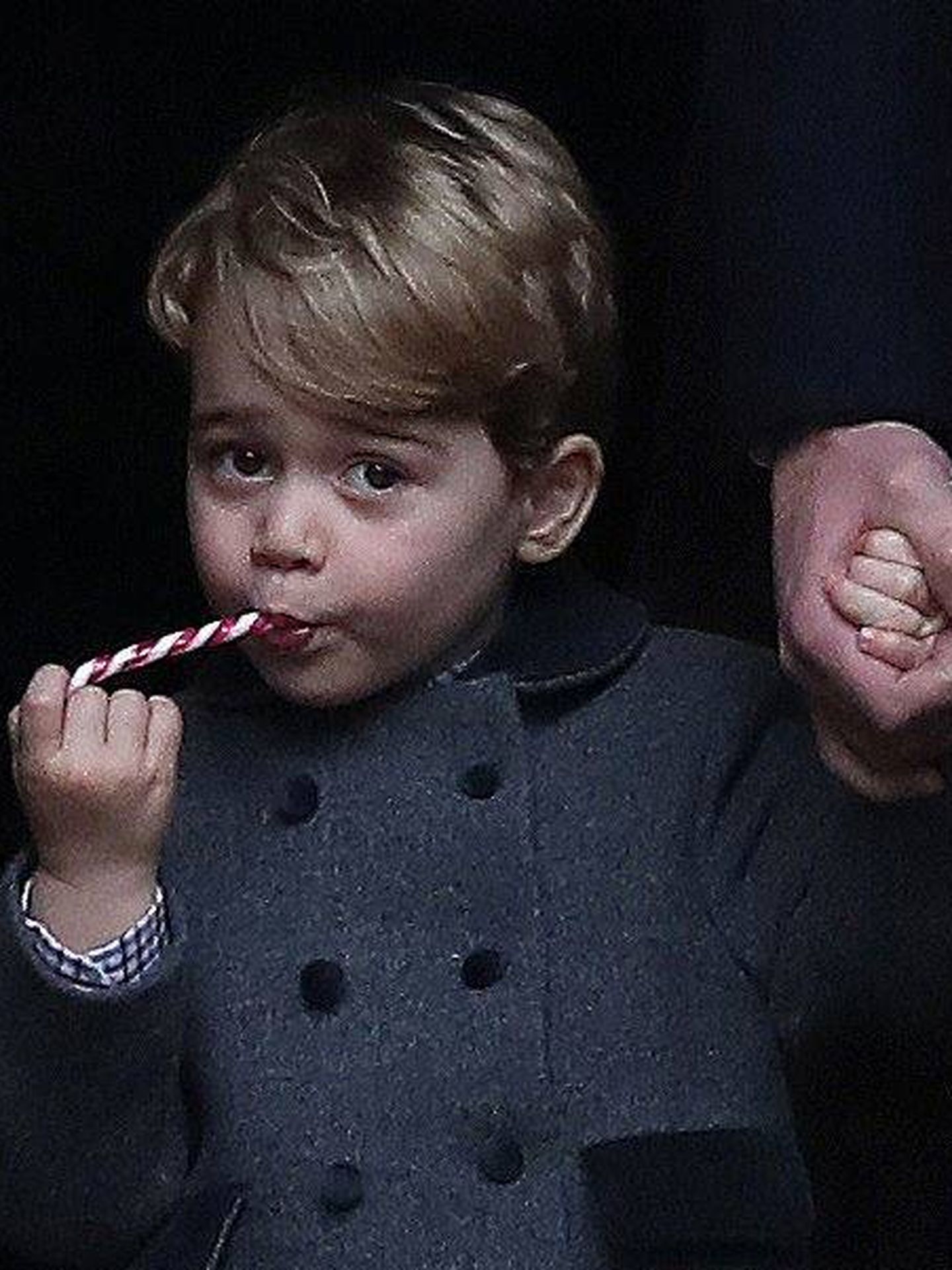 El príncipe George el día de Navidad en 2015. (Getty)