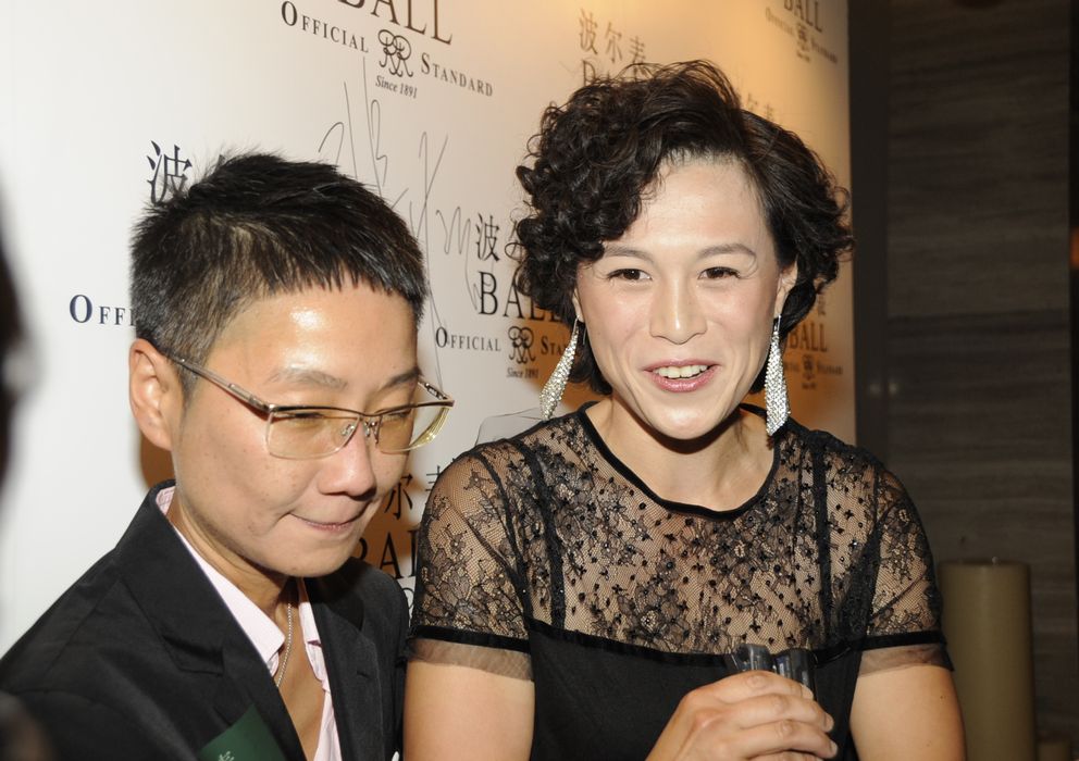Foto: Gigi Chao junto a su mujer, Sean Eav. (Corbis)