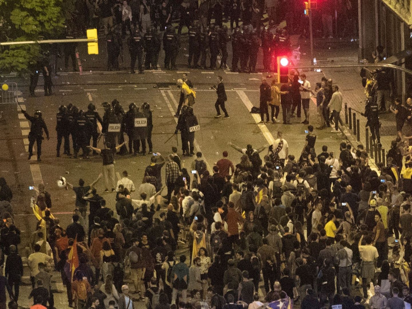 Disturbios en Barcelona en octubre de 2019, tras la sentencia del 'procés'. (EFE/Marta Pérez)