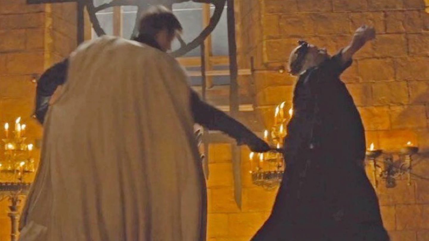 Jaime Lannister, apuñalando al Rey Loco. (HBO)