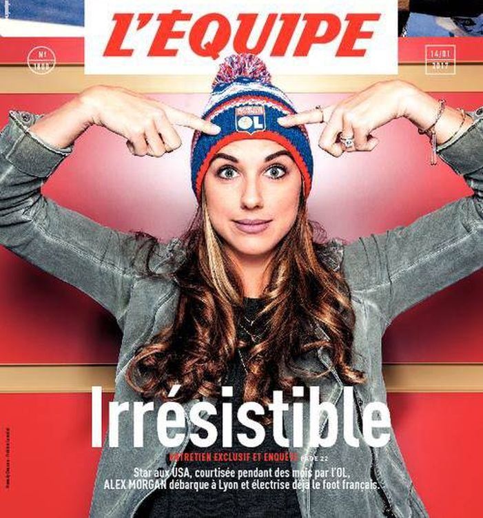 Alex Morgan, portada de 'L'Equipe Magazine'.