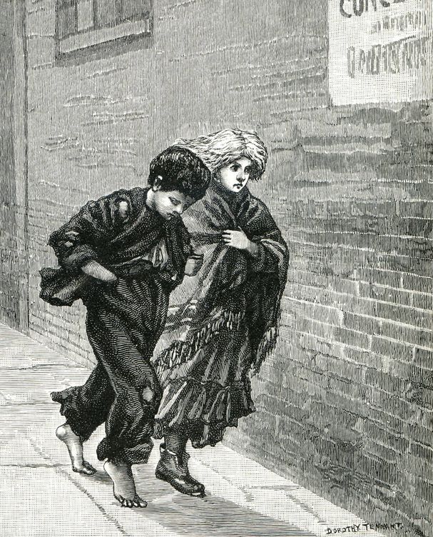 La pobreza infantil era habitual en el Londres de la Revolución Industrial. (iStock)