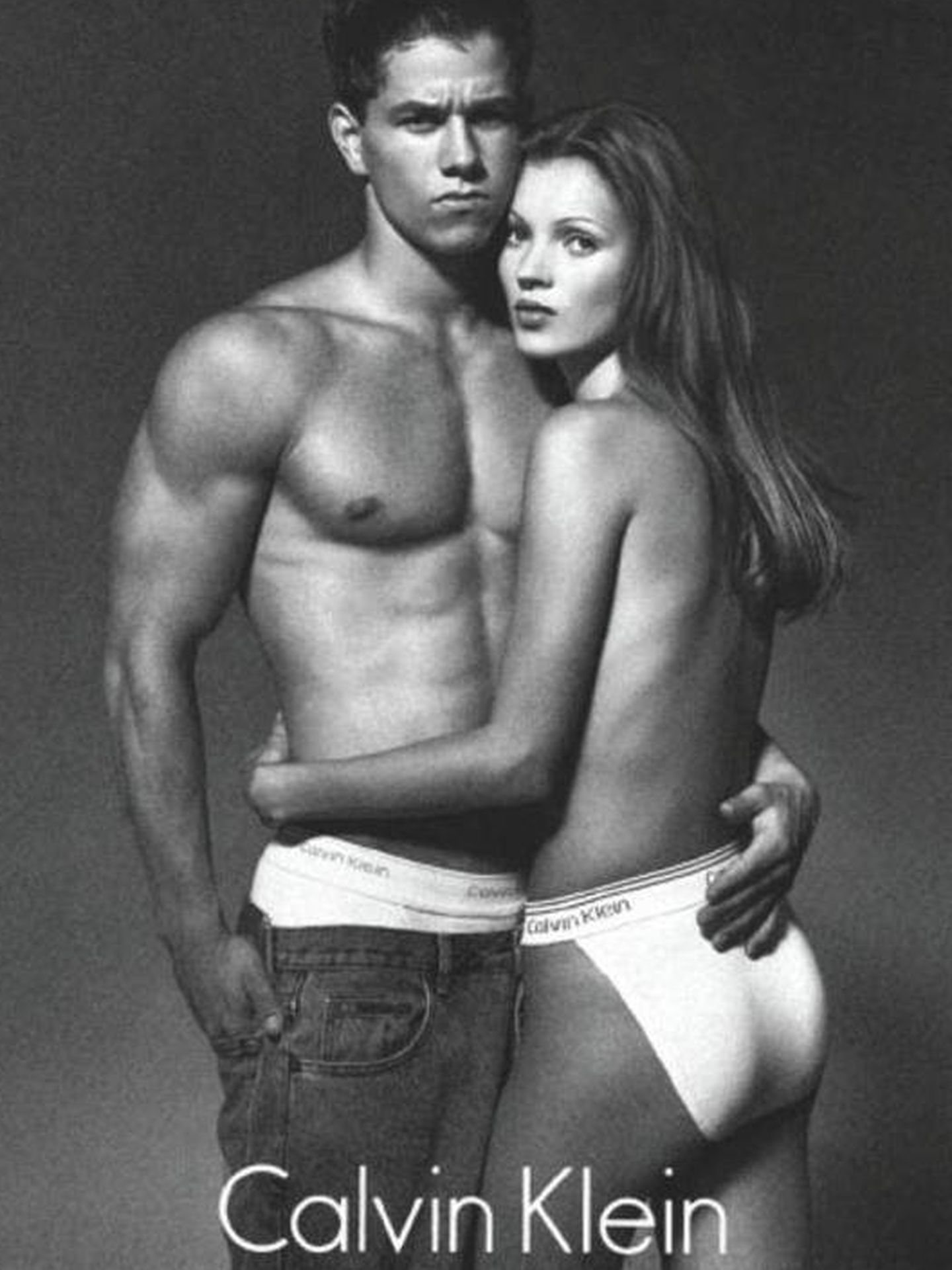 Mark y Kate, fotografiados por Herb Ritts para Calvin Klein. 