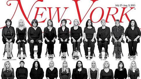 Sientan en portada a 35 mujeres que acusan a Bill Cosby de acoso 