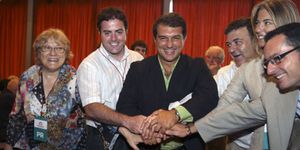 Laporta continúa con su "sueño" político tras vencer en las primarias