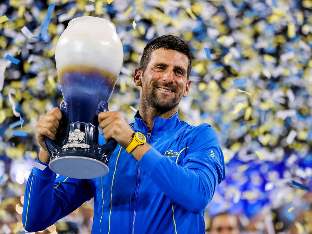 Foto: La incredulidad de Djokovic tras su final ante Alcaraz y su guiño a Nadal: "Un español nunca muere" (Reuters/Katie Stratman/Usa Today)