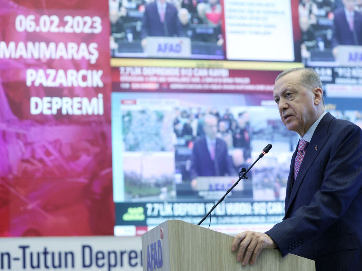 Foto: El presidente turco durante una rueda de prensa. (Reuters)