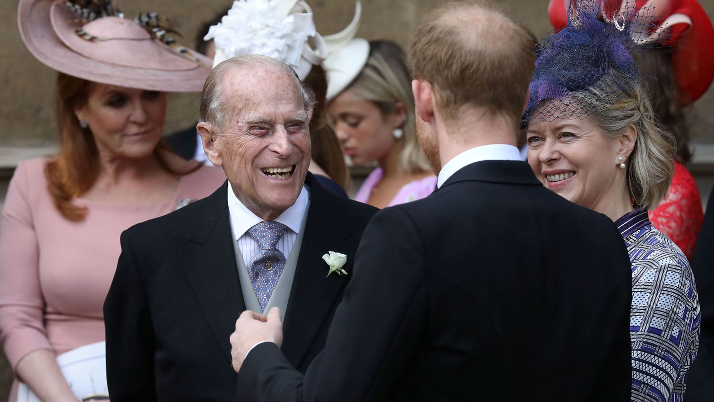 El duque en la boda de Lady Gabriella Windsor. (Reuters)