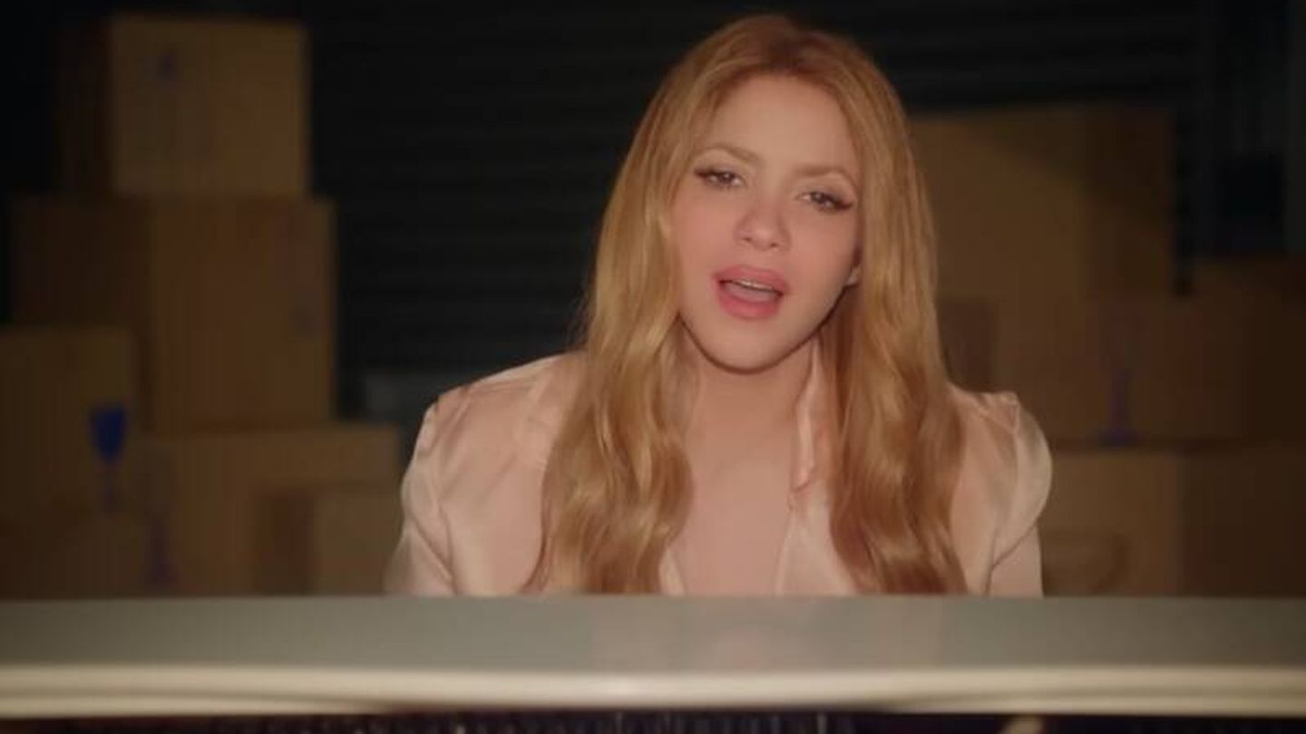 Shakira, en el videoclip de 'Acróstico'. (YouTube)
