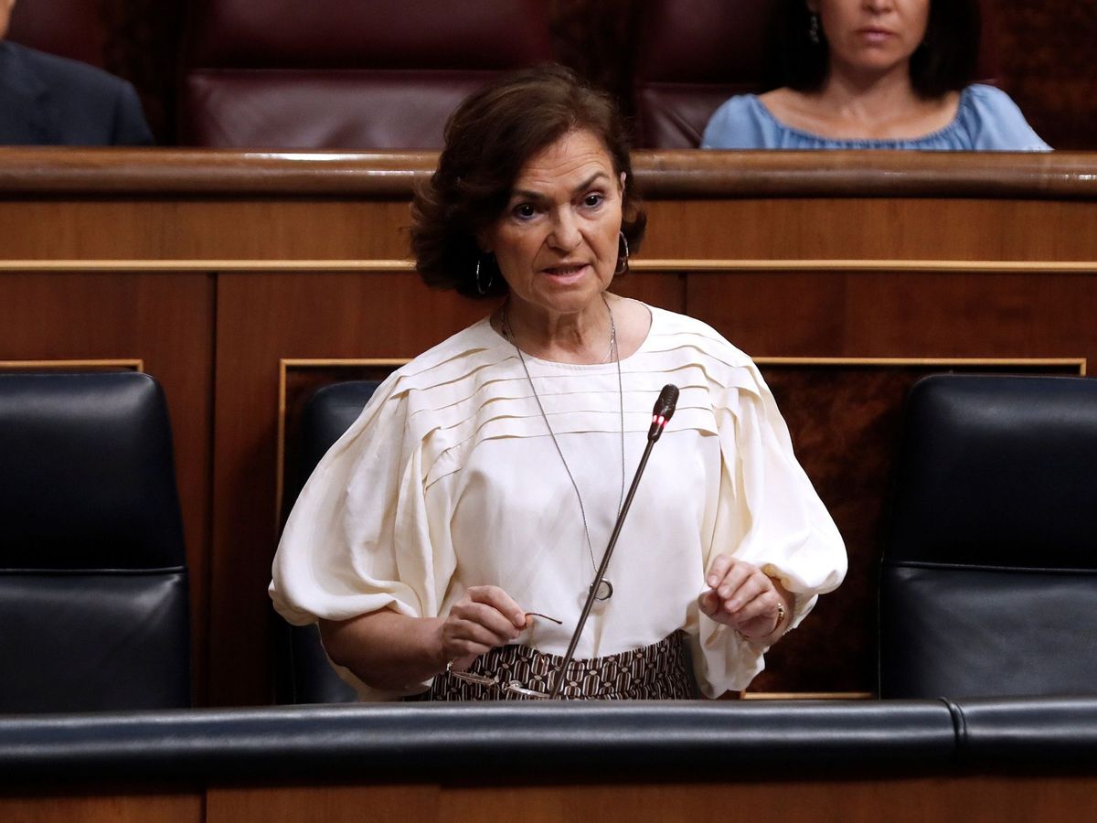 Foto:  La vicepresidenta primera del Gobierno, Carmen Calvo (EFE)