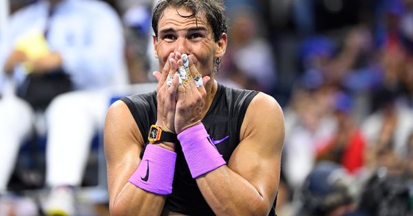Foto: Rafa Nadal no pudo reprimir las lágrimas al ganar la final del US Open a Medvedev. (EFE)
