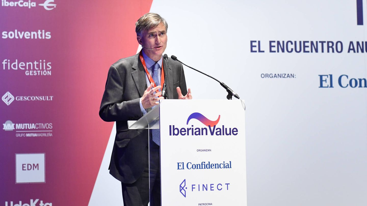 García Paramés, durante su intervención en la última edición del Iberian Value, organizado por El Confidencial. 