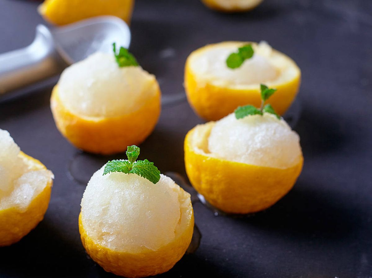 Foto: Sorbete de limón, un bocado refrescante. (Shutterstock)