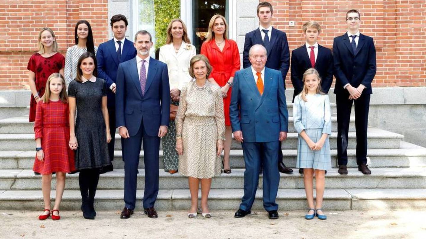 La familia se reunió por el 80 cumpleaños de la reina Sofía. (Casa Real)