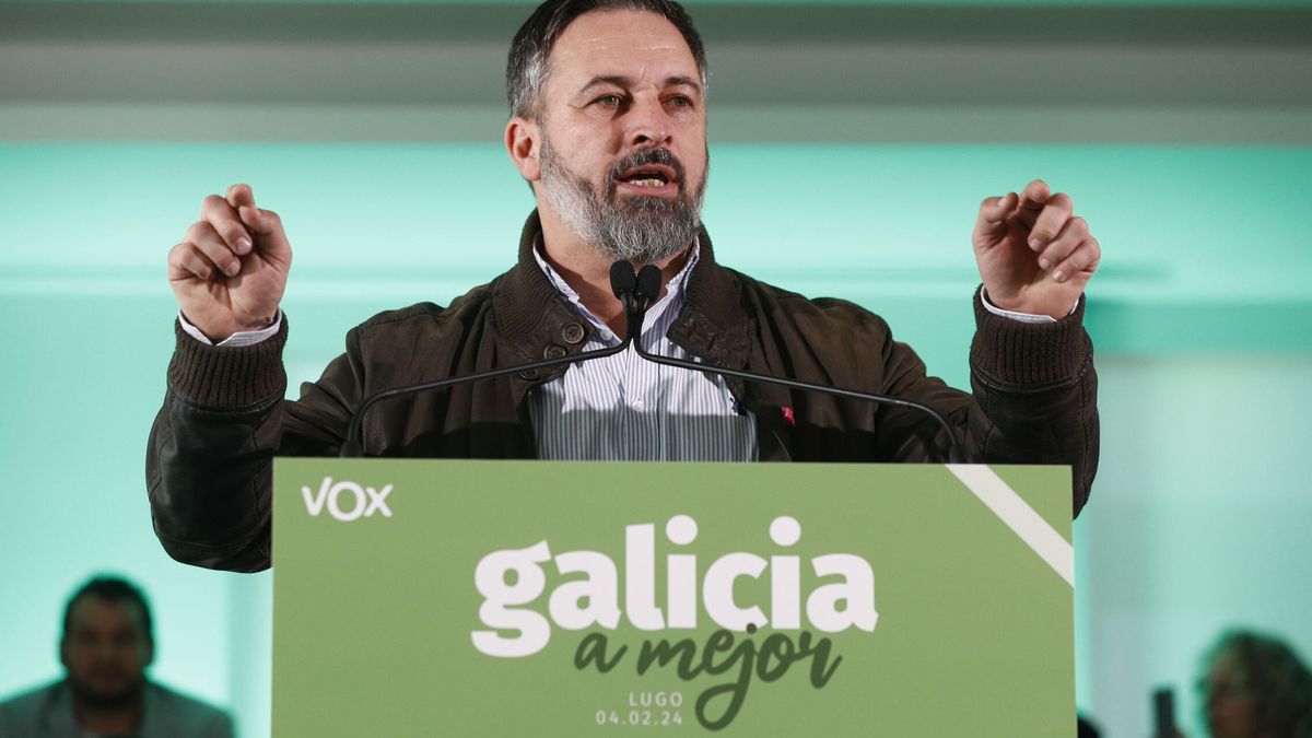 Abascal considera un "insulto" que Rueda diga que Vox "no tiene sitio" en Galicia