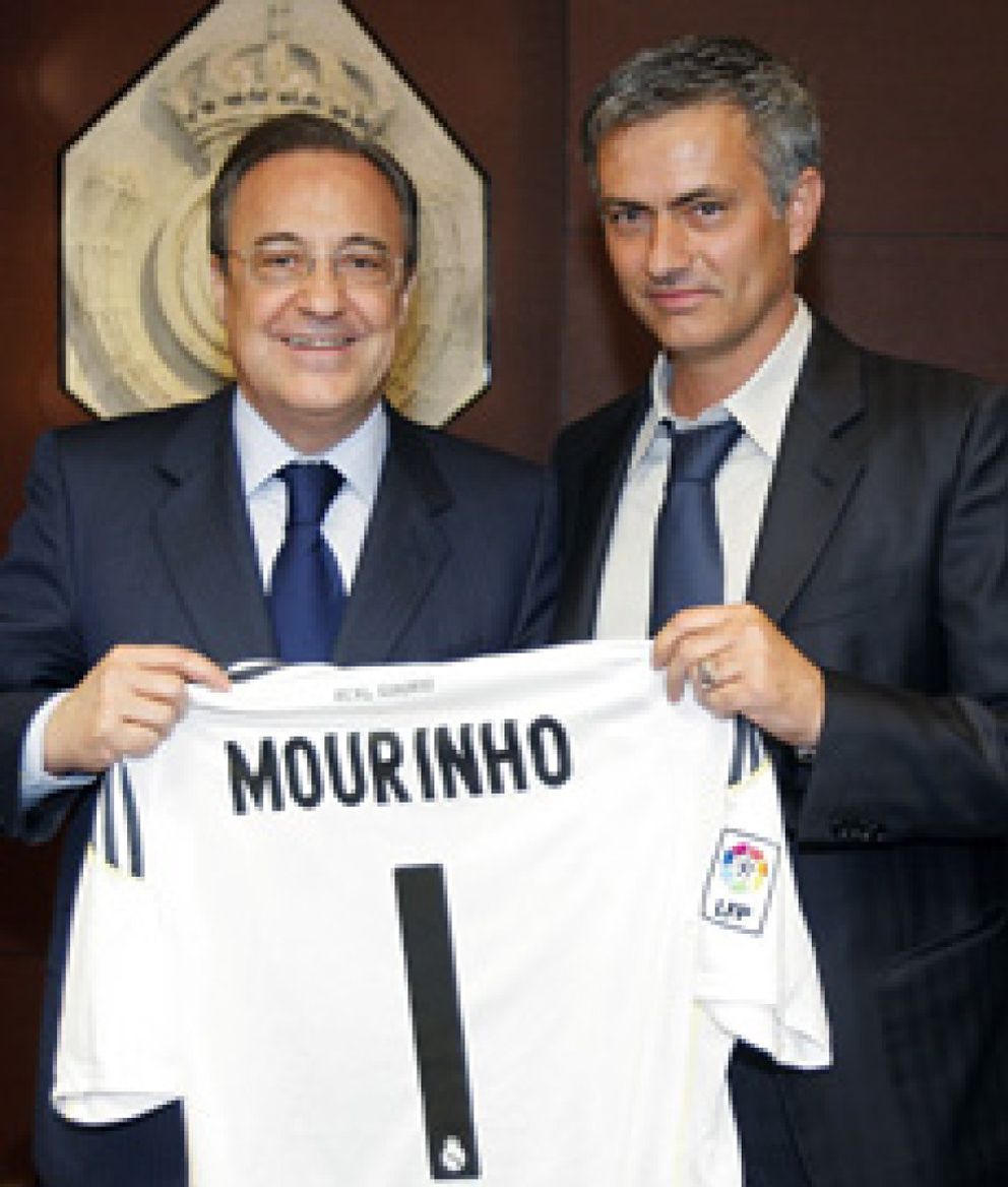 Foto: Mourinho a Florentino: "Presi, soy feliz, muy feliz"
