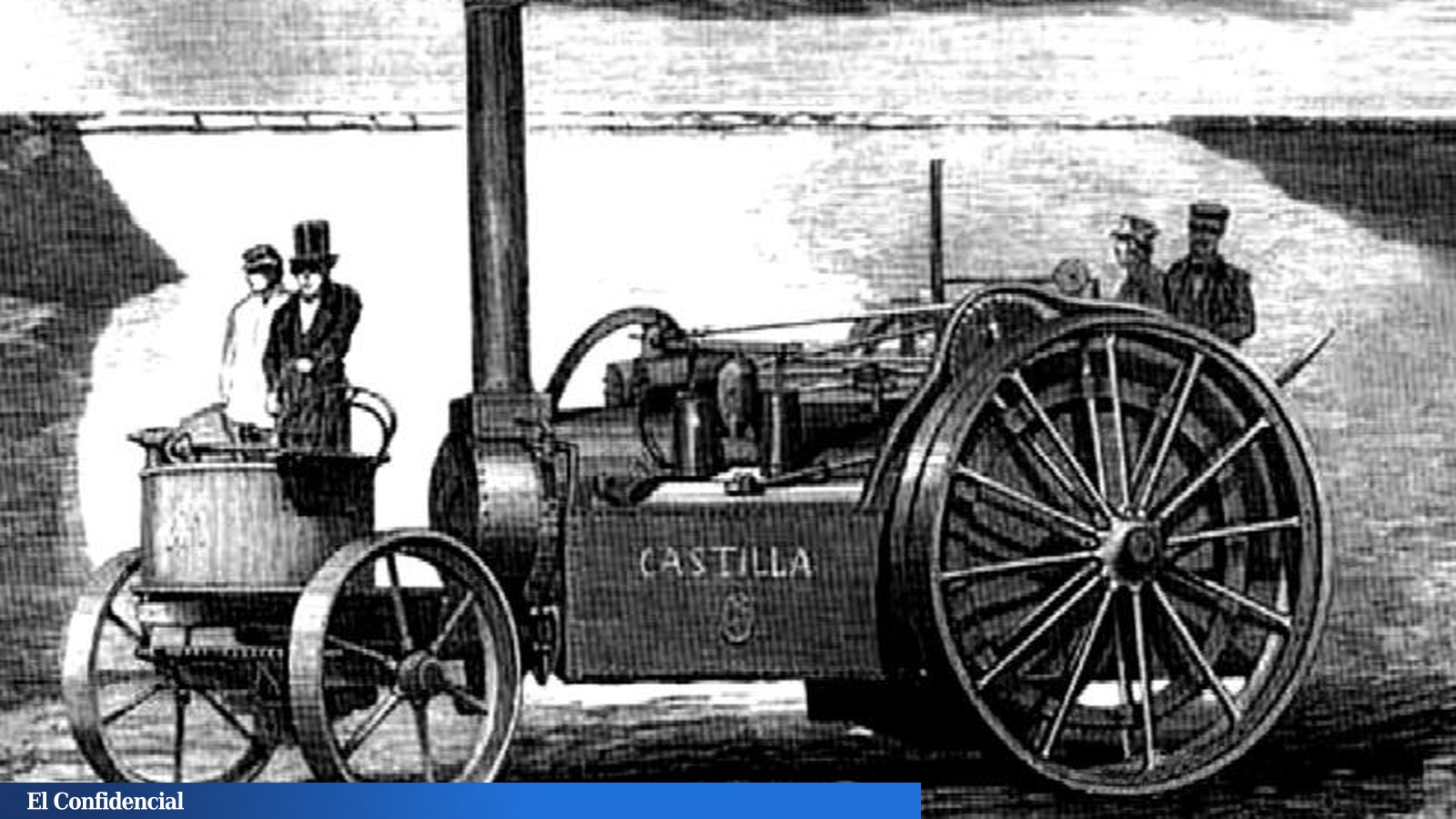 Pedro Ribera y locomóvil el primer vehículo de vapor circuló España