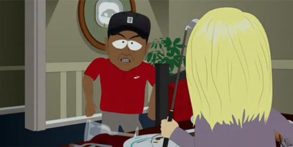 Foto: 'South Park' parodia con sorna los escarceos sexuales de Tiger Woods