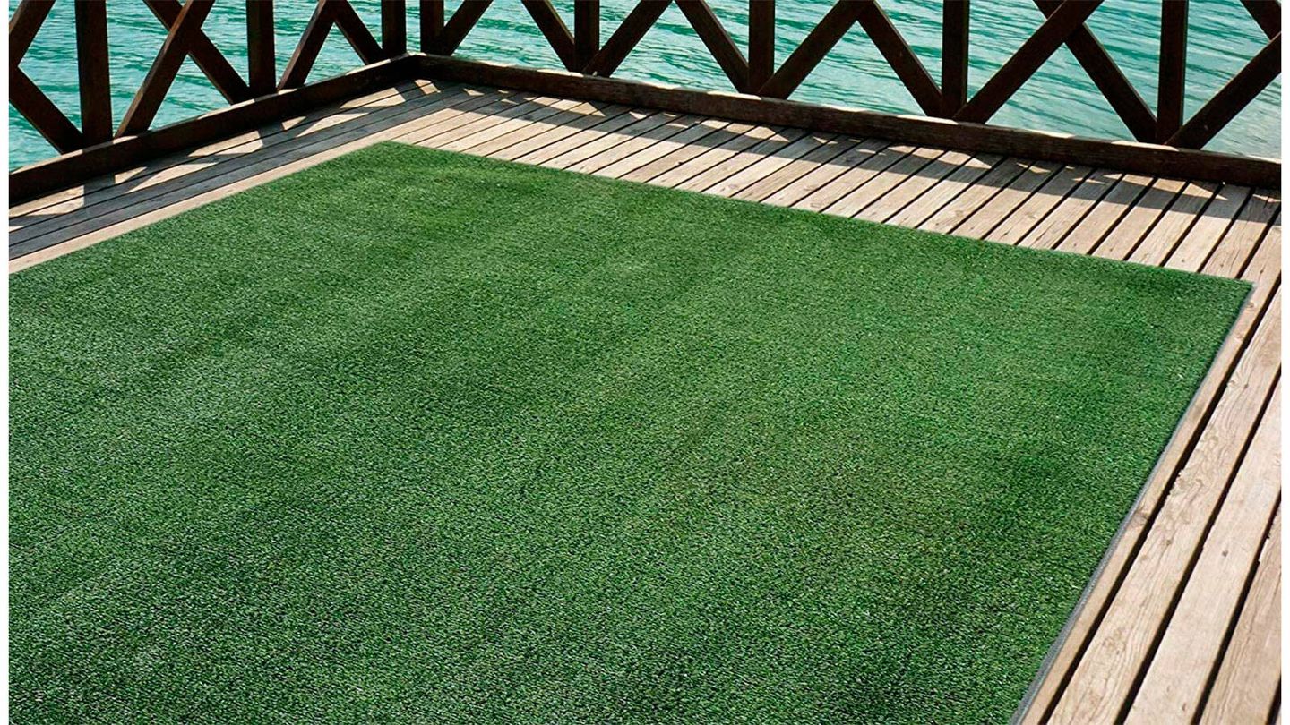 Cesped artificial Azores 6 mm en rollos de 2x5 m : : Jardín