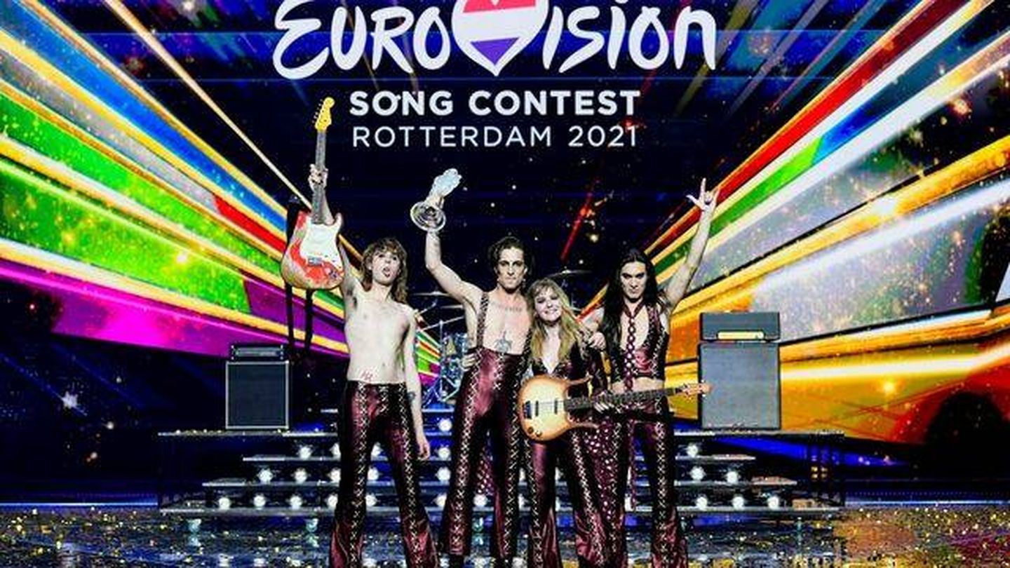 El grupo Maneskin de Italia fueron los ganadores de Eurovisión 2022. (Reuters/Piroschka van de Wouw)