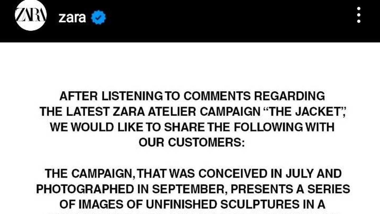 Polémica en Zara: Inditex retira una campaña tras acusaciones de inspirarse  en Gaza
