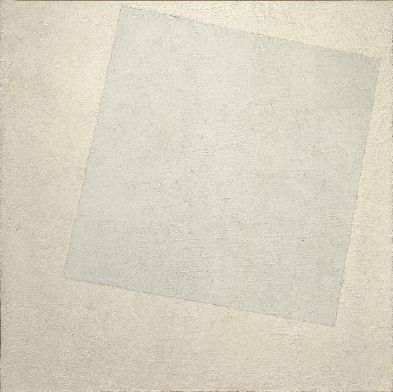 Malevich, 'Cuadrado blanco sobre fondo blanco' (1918).