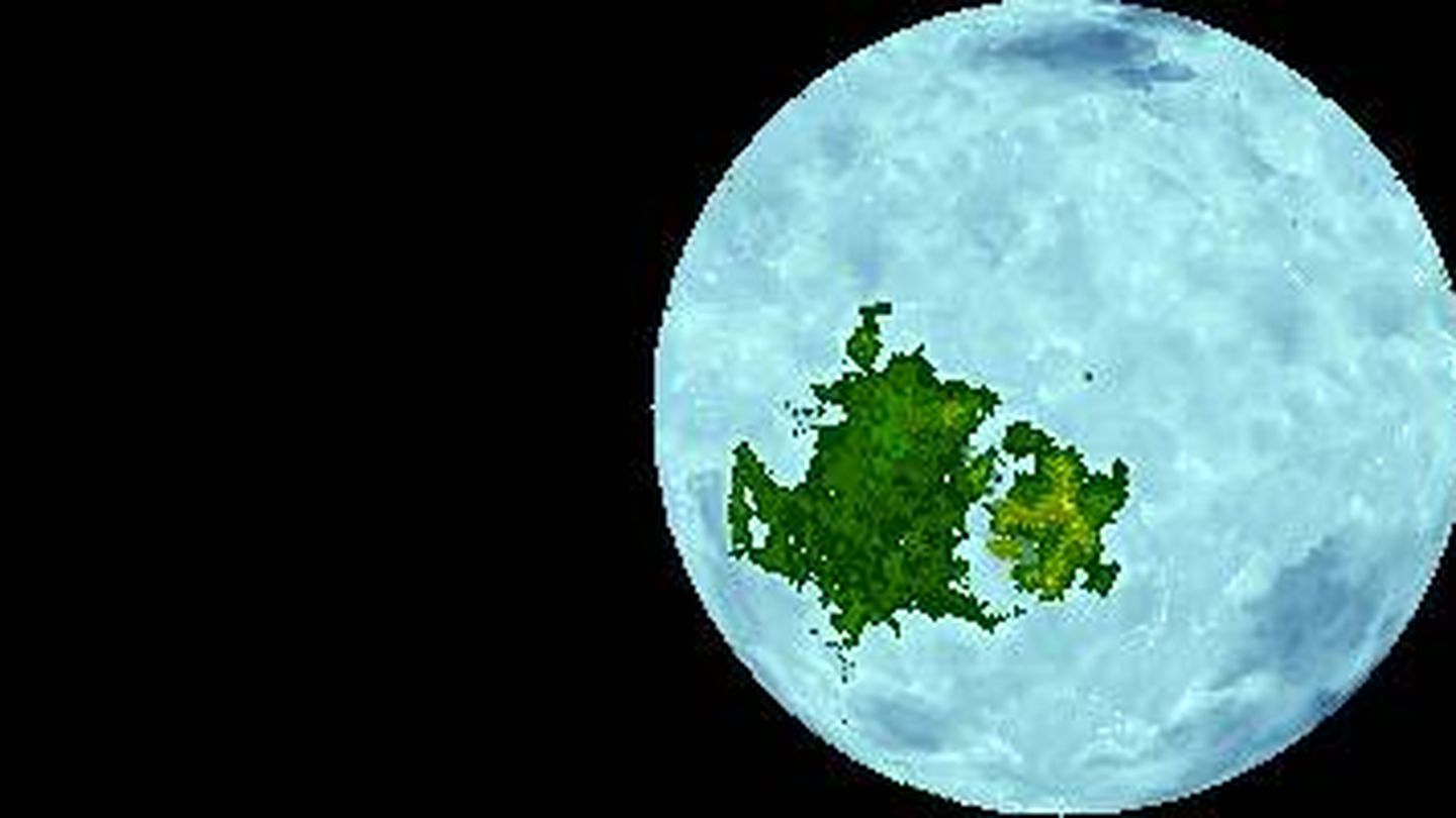 Proyección hipotética de Vaalbará, el primer supercontinente de la Tierra (Wikimedia/D A R C 12345)