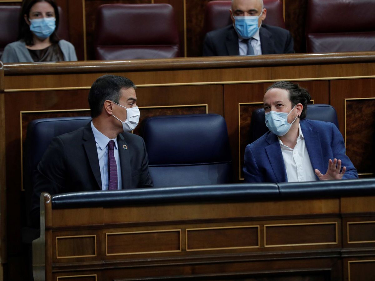 Foto: El presidente del Gobierno, Pedro Sánchez, y el vicepresidente segundo, Pablo Iglesias. (EFE)