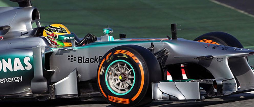 Foto: Hamilton, el más rápido en una sesión marcada por el mal tiempo