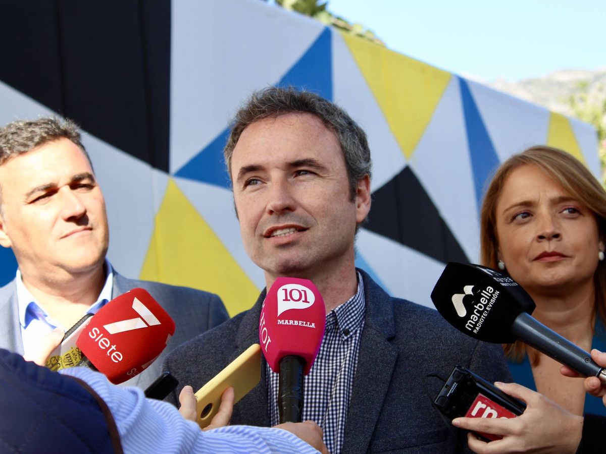 Foto: Guillermo Díaz, en una comparecencia ante los medios en la pasada campaña electoral (EFE).