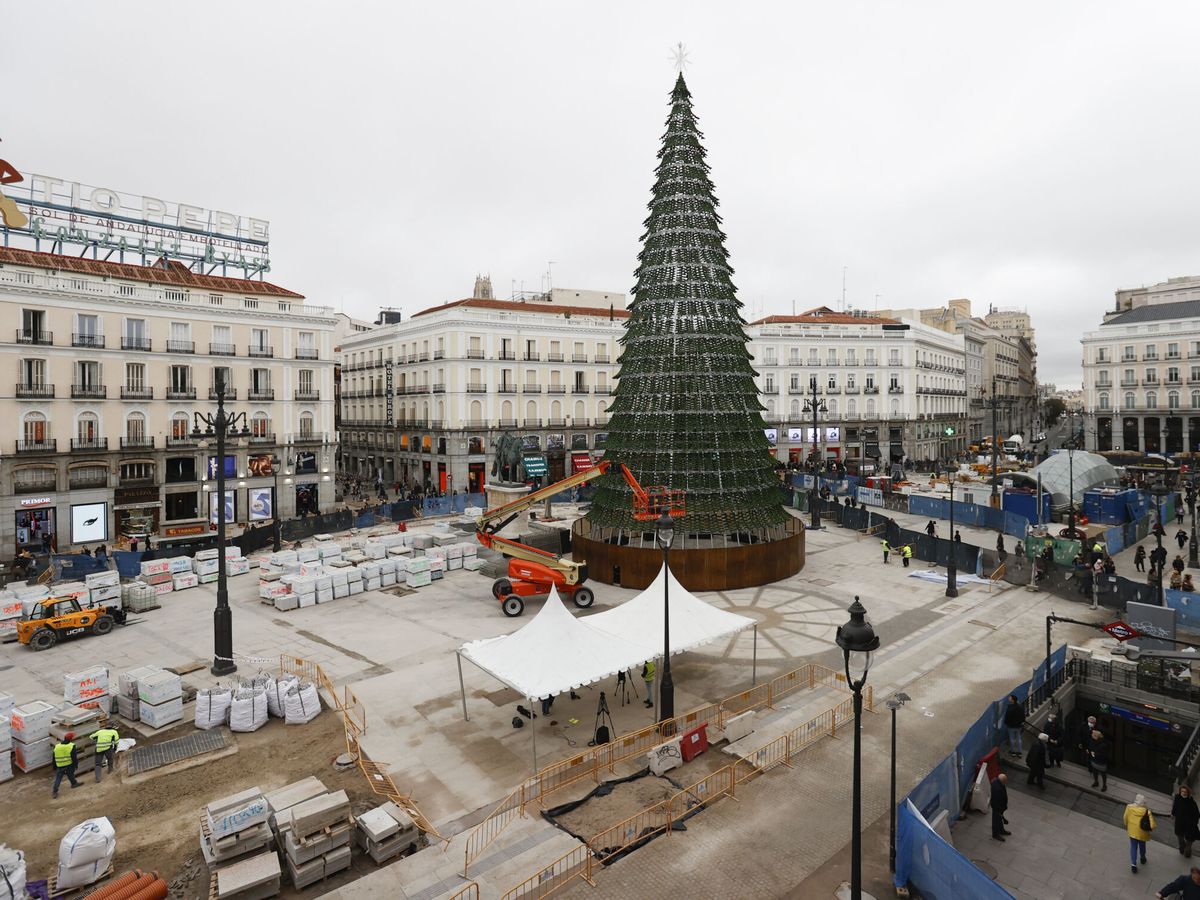 Foto: Obras en la Puerta del Sol. (EFE/Mariscal)