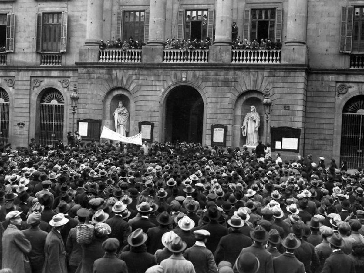 Foto: Huelga de la Canadiense en Barcelona en 1919. (El Confidencial)