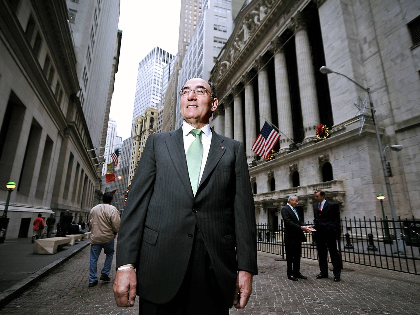 El presidente de Iberdrola, Ignacio Sánchez Galán, en Wall Street. (Reuters)