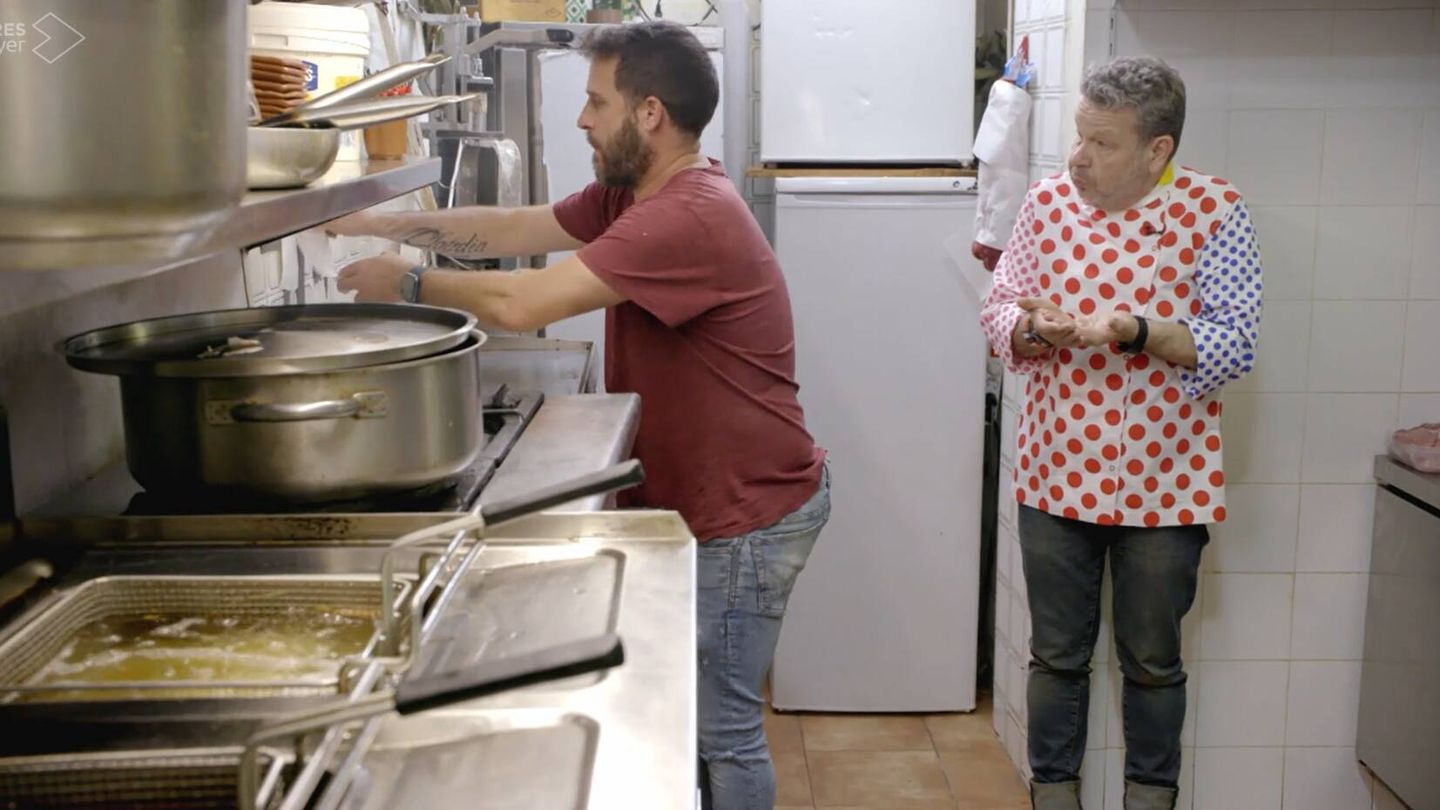 David y Alberto Chicote, en 'Pesadilla en la cocina'. (Atresmedia)