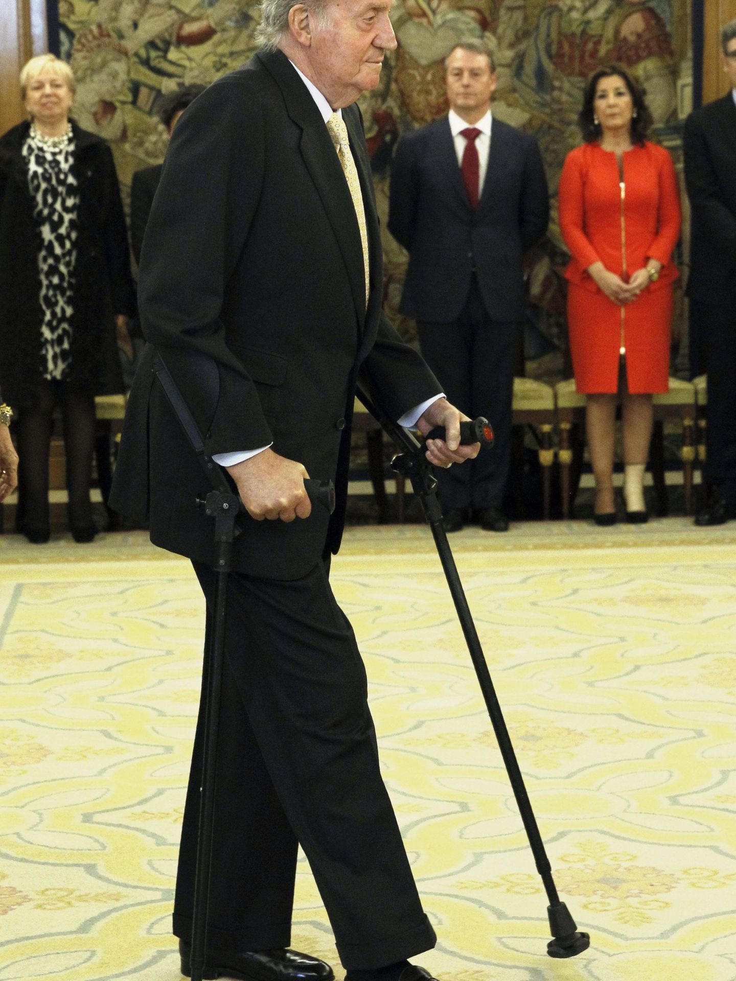 Juan Carlos I, en 2013 en Zarzuela. (EFE)