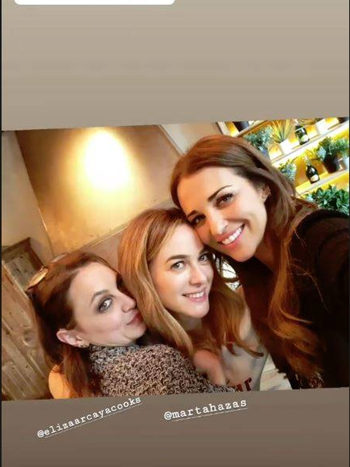 Eliza Arcaya, Marta Hazas y Paula Echevarría. (Instagram)