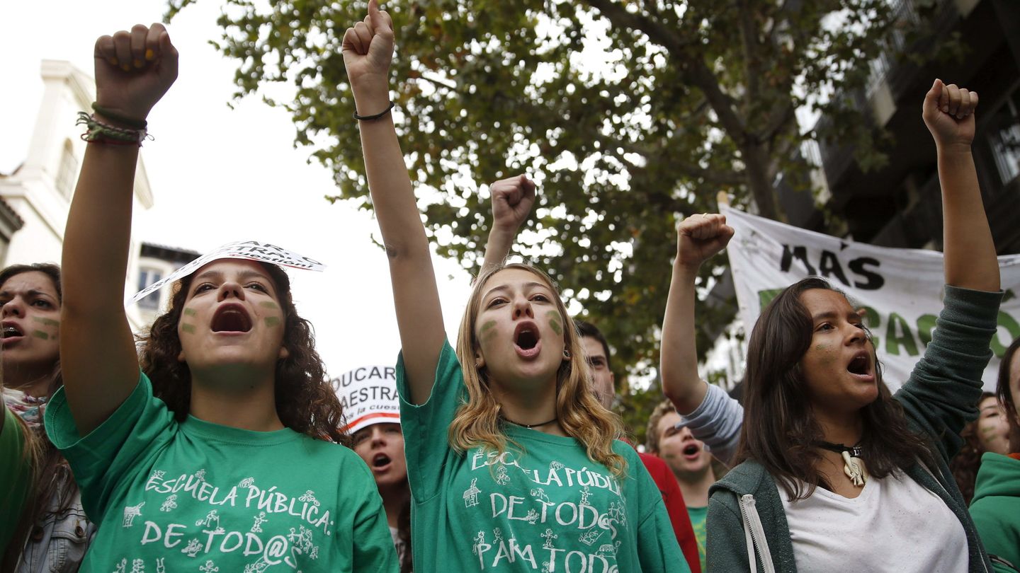Manifestación de Estudiantes en Madrid. (EFE)