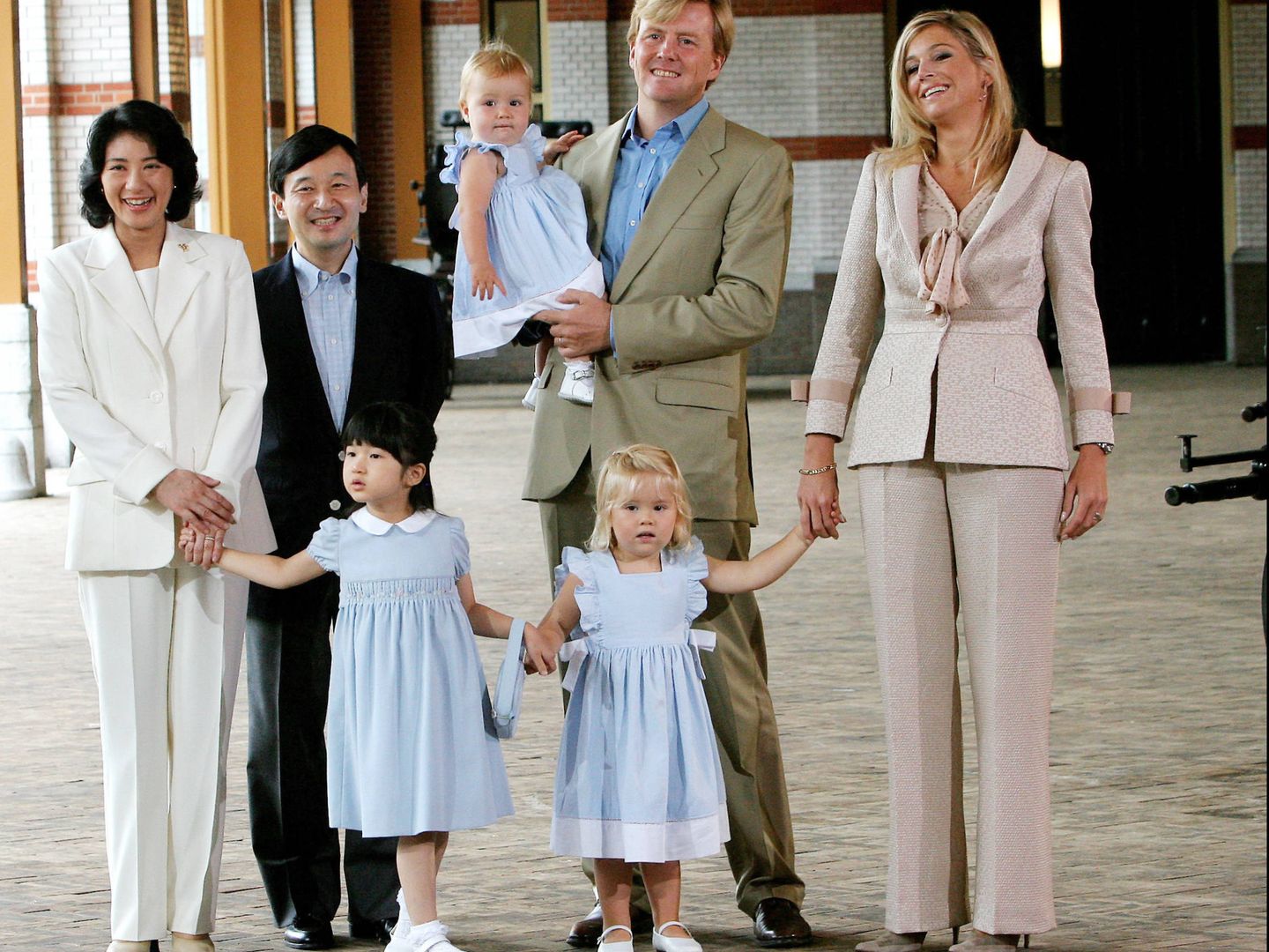 Los príncipes japoneses, en un viaje a Holanda, en 2006. (Gtres)